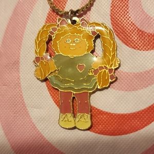 Vintage 83' Cabbage Patch Kids Giftique pendant with original chain